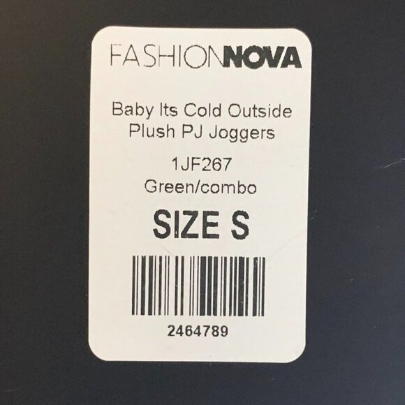 Fashion Nova Women's Baby It's Cold Outside Snowman Plush PJ Joggers SIze S NWT‎ - Picture 8 of 13